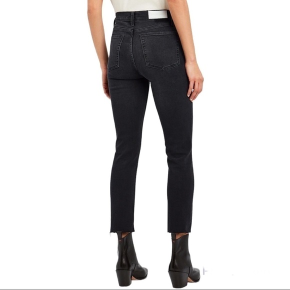 RE/DONE High-Rise Ankle Cropped Jeans size 26 - Picture 3 of 15